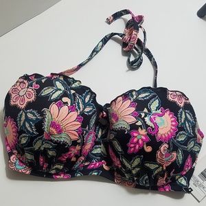 NWT Shade & Shore Bikini Top Size 34D